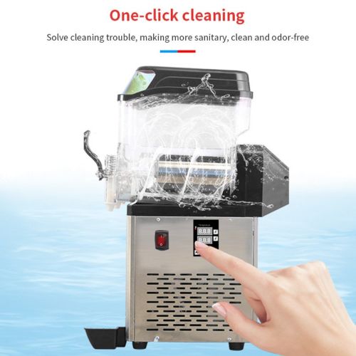 110V Commercial Slushy Machine 30L Double Tank 950W Stainless Steel Margarita Frozen Drink With Powerful Compressor Efficient Cooling Perfect for Supe